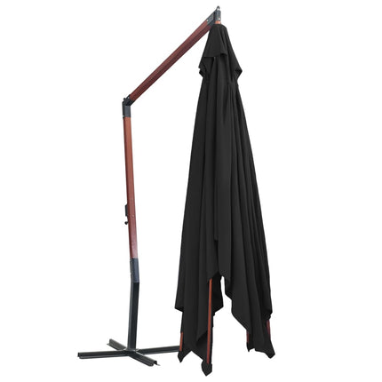 Zweefparasol Met Houten Paal 400X300 Cm