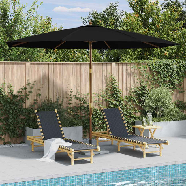 Parasol Met Houten Paal 350 Cm