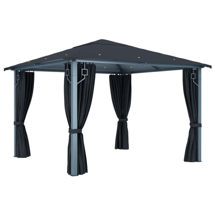 Prieel Met Gordijn Aluminium