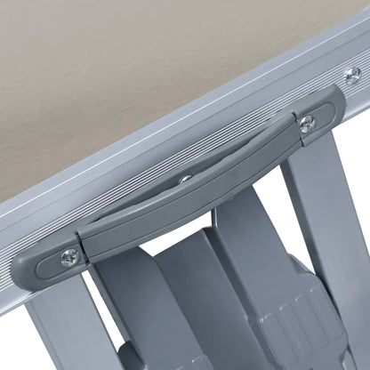 Campingtafel Inklapbaar Met 4 Zitjes Staal En Aluminium