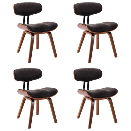 Eetkamerstoelen Gebogen Hout En Stof