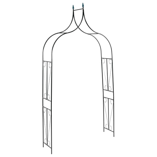 Tuinboog 142X37X275 Cm Ijzer Donkergroen