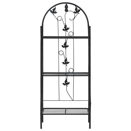 Plantenrek 3-Laags 52X28X128 Cm Ijzer Zwart