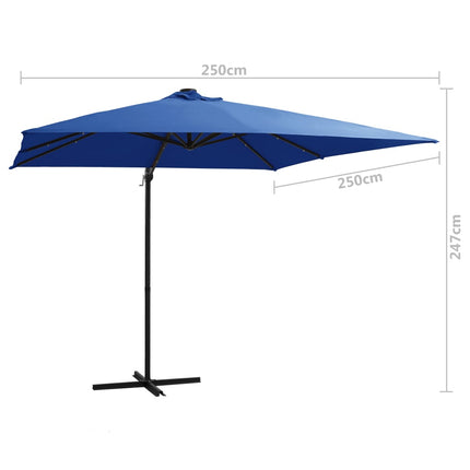Zweefparasol Met Led En Stalen Paal