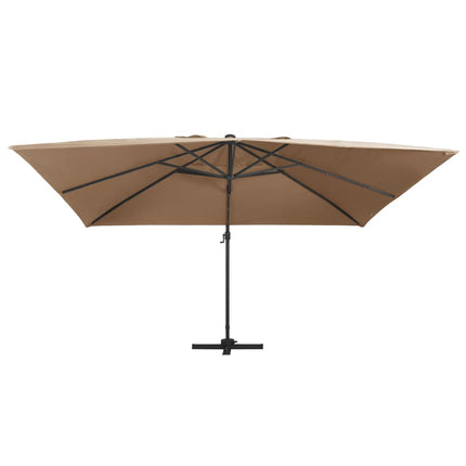 Zweefparasol Met Led En Aluminium Paal 400X300 Cm