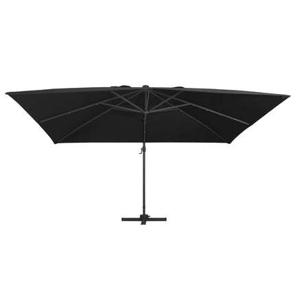 Zweefparasol Met Led-Verlichting En Paal 400X300 Cm