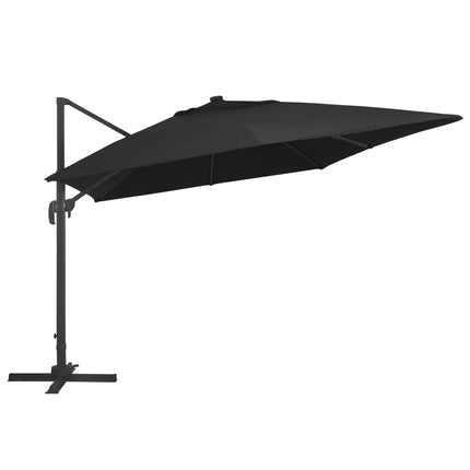 Zweefparasol Met Led-Verlichting En Paal 400X300 Cm