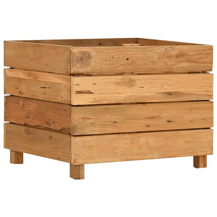 Plantenbak Verhoogd Gerecycled Teakhout En Staal