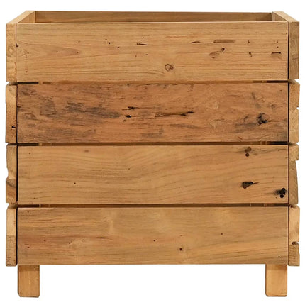 Plantenbak Verhoogd Gerecycled Teakhout En Staal