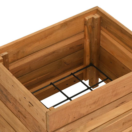 Plantenbak Verhoogd Gerecycled Teakhout En Staal