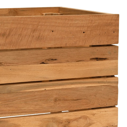 Plantenbak Verhoogd Gerecycled Teakhout En Staal