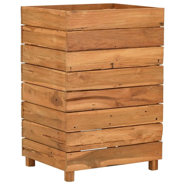 Plantenbak Verhoogd Gerecycled Teakhout En Staal