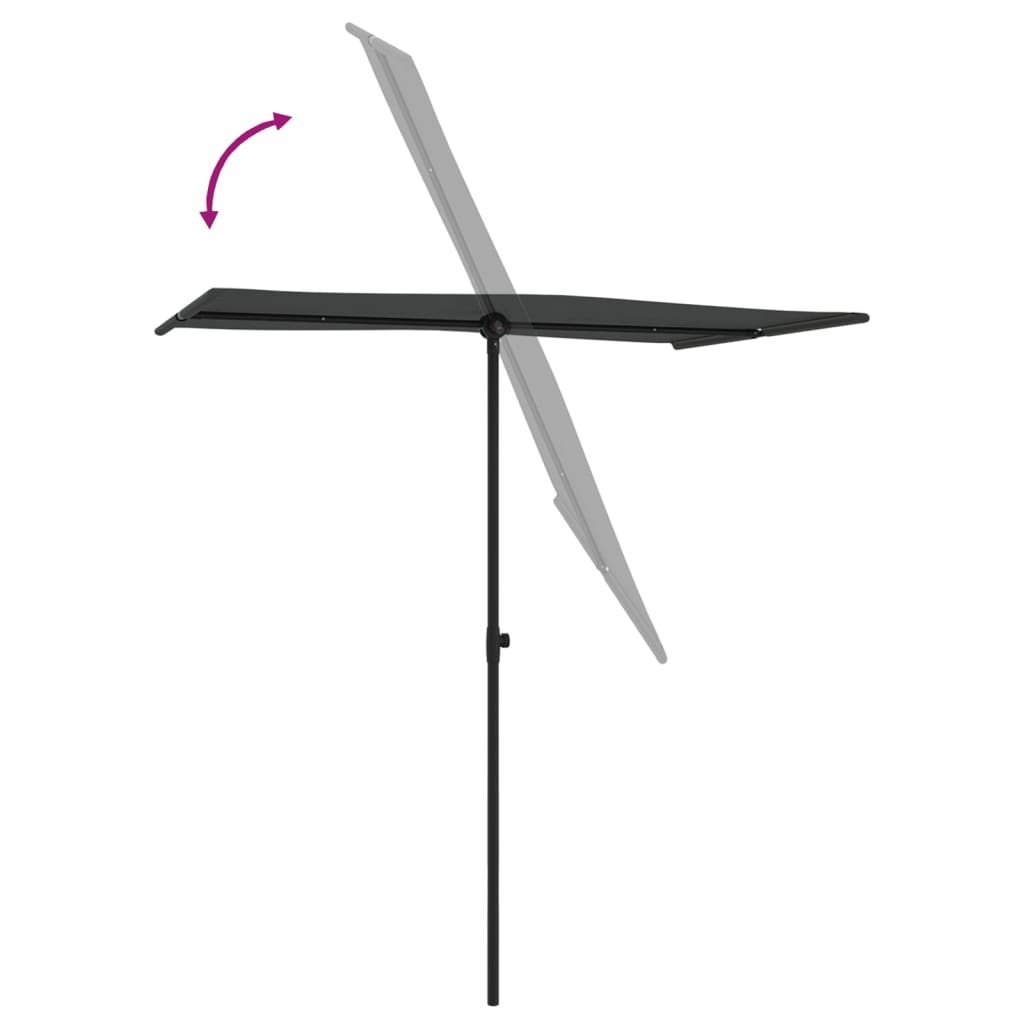 Parasol Met Aluminium Paal Kleurig