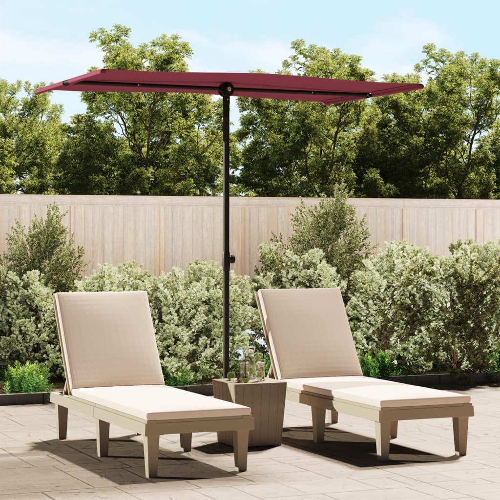 Parasol Met Aluminium Paal Kleurig