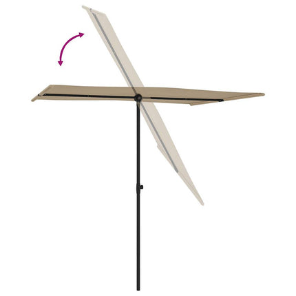 Parasol Met Aluminium Paal 2X1,5 M