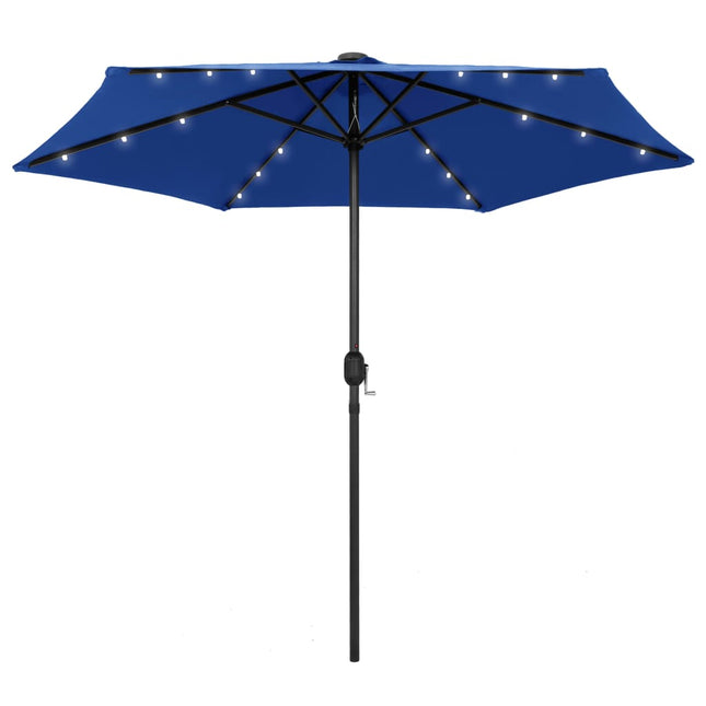 Parasol Met Led-Verlichting En Aluminium Paal 270 Cm Zand