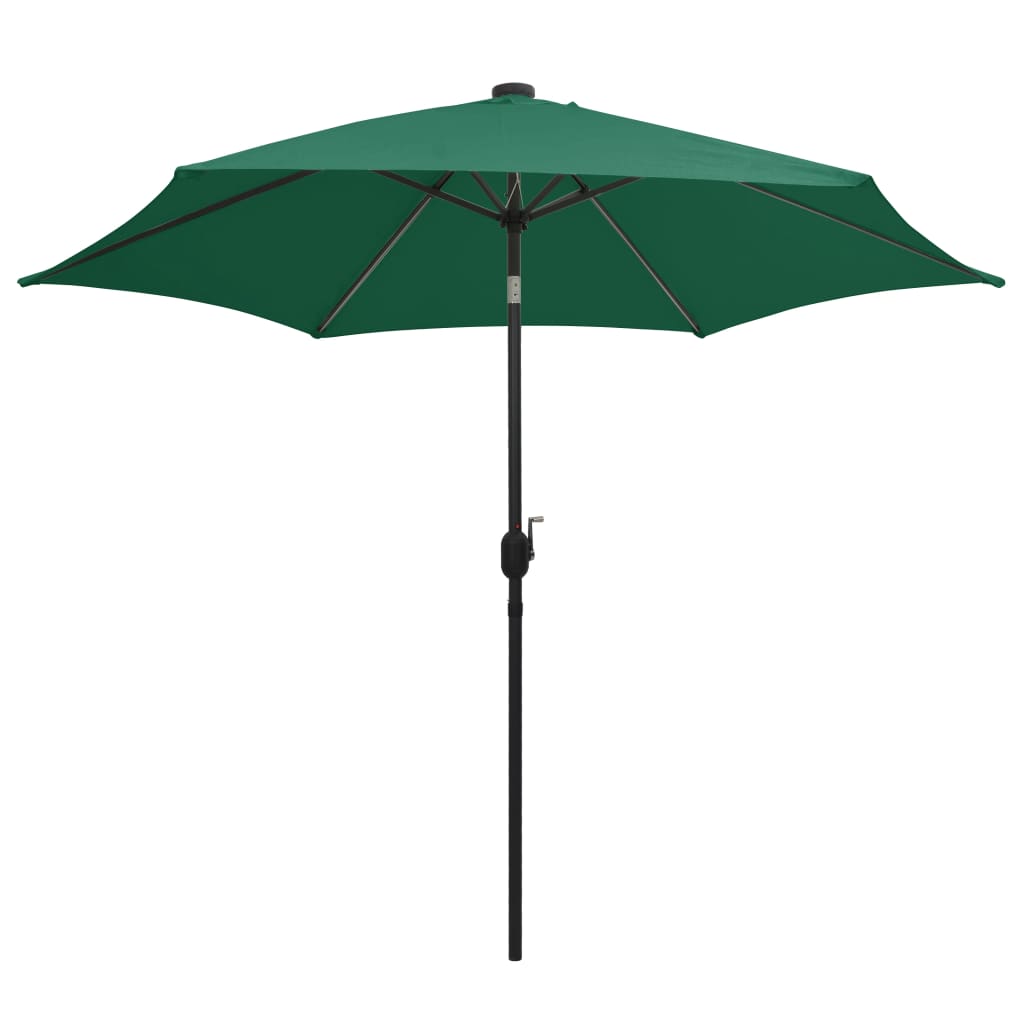 Parasol Met Led-Verlichting En Aluminium Paal 300 Cm