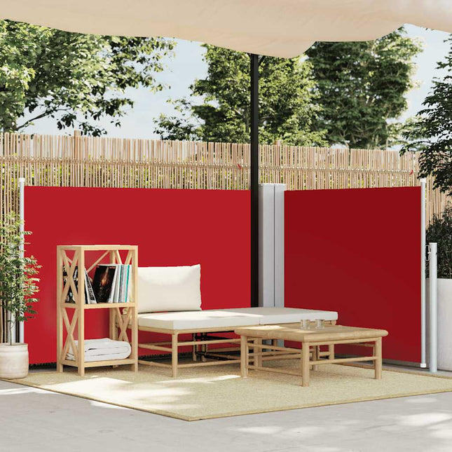 Windscherm Uittrekbaar 100X600 Cm Rood