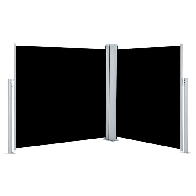 Windscherm Uittrekbaar 120X600 Cm Zwart
