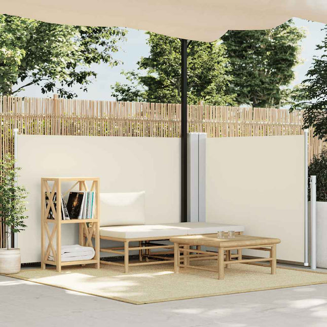 Windscherm Uittrekbaar 120X600 Cm Crème