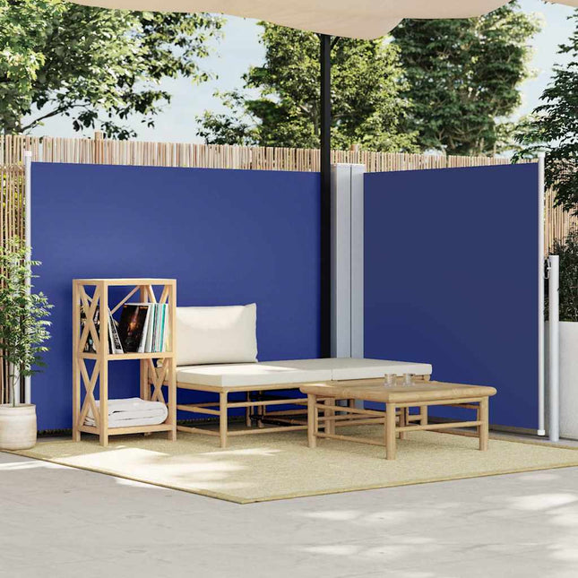 Windscherm Uittrekbaar Blauw