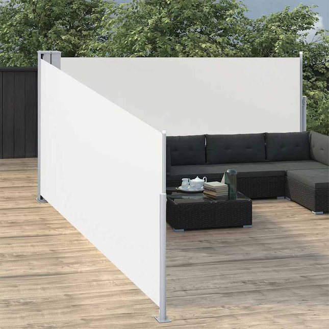 Windscherm Uittrekbaar 100X1000 Cm Crème
