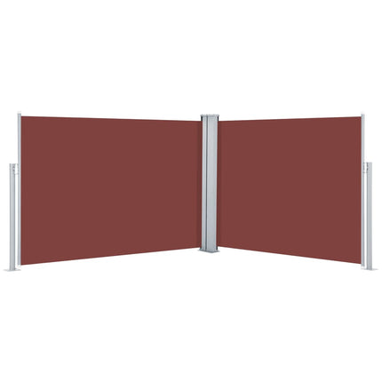 Windscherm Uittrekbaar 100X1000 Cm Bruin Zwart