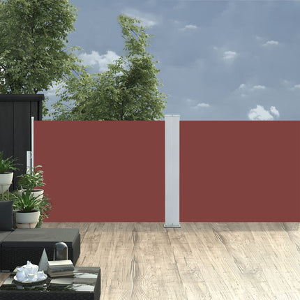 Windscherm Uittrekbaar 100X1000 Cm Bruin Zwart