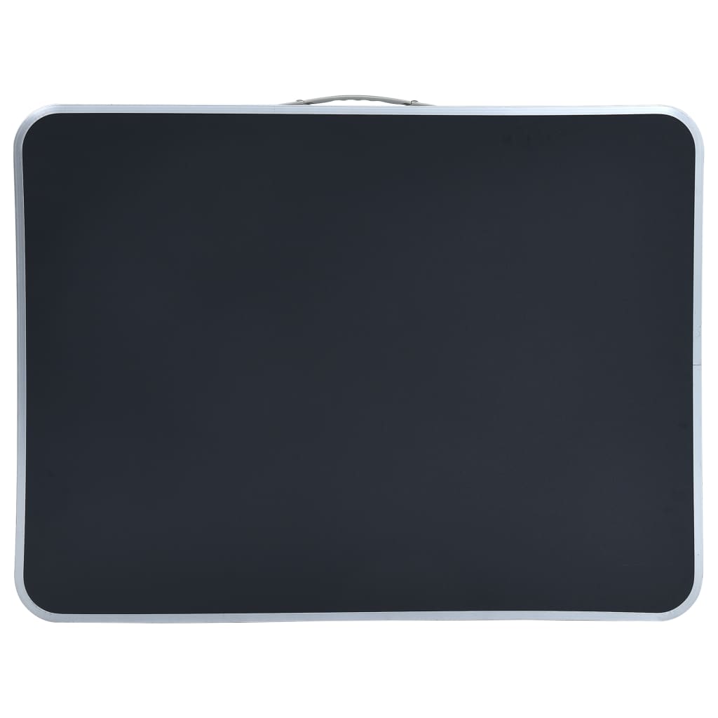 Campingtafel inklapbaar met metalen frame 80x60 cm grijs