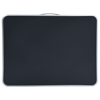 Campingtafel inklapbaar met metalen frame 80x60 cm grijs