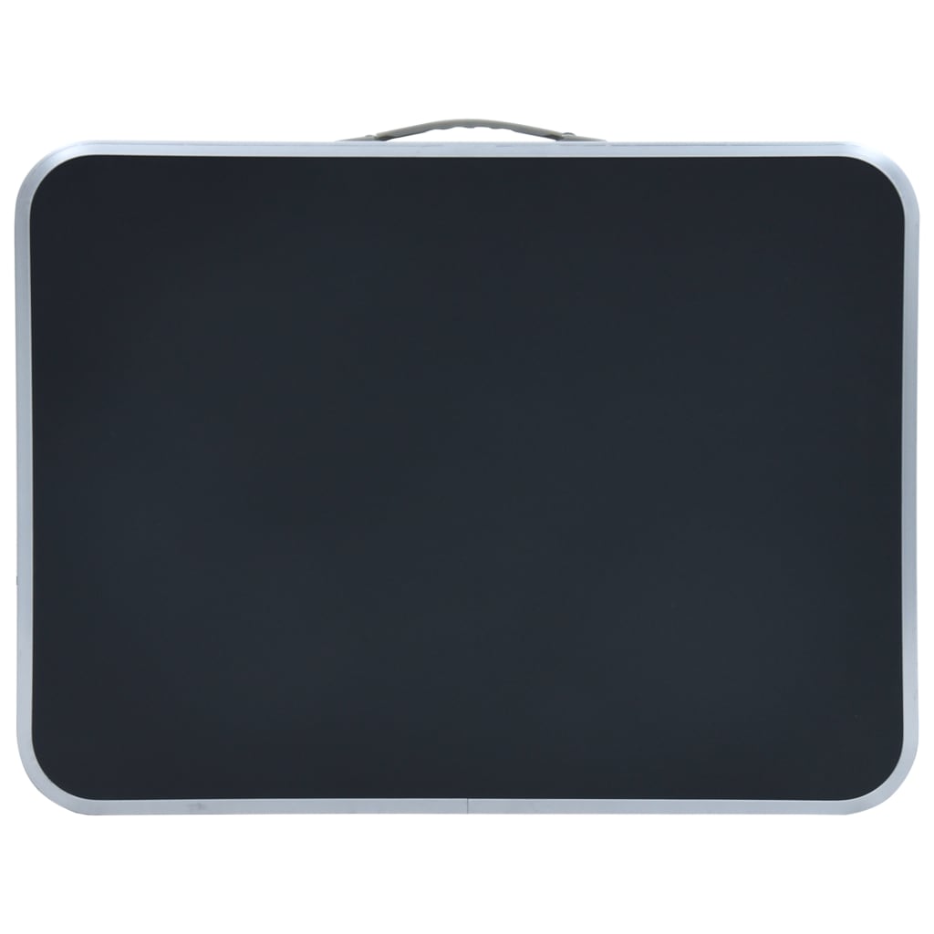 Campingtafel inklapbaar 60x45 cm aluminium grijs