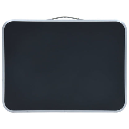 Campingtafel inklapbaar 60x45 cm aluminium grijs