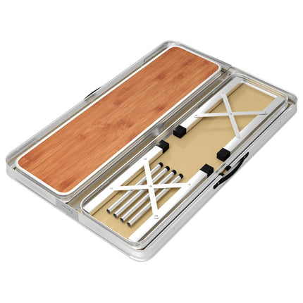 Campingtafel Inklapbaar Met 2 Banken Aluminium