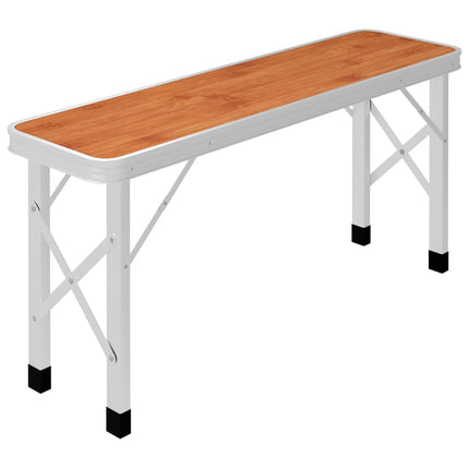 Campingtafel Inklapbaar Met 2 Banken Aluminium