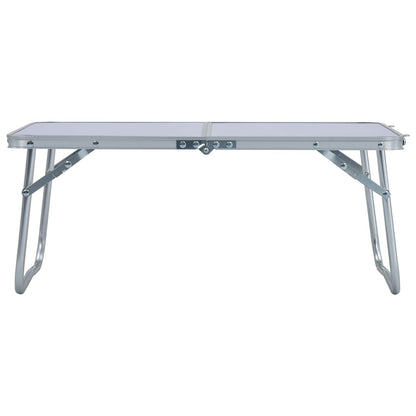 Campingtafel inklapbaar 60x40 cm aluminium wit
