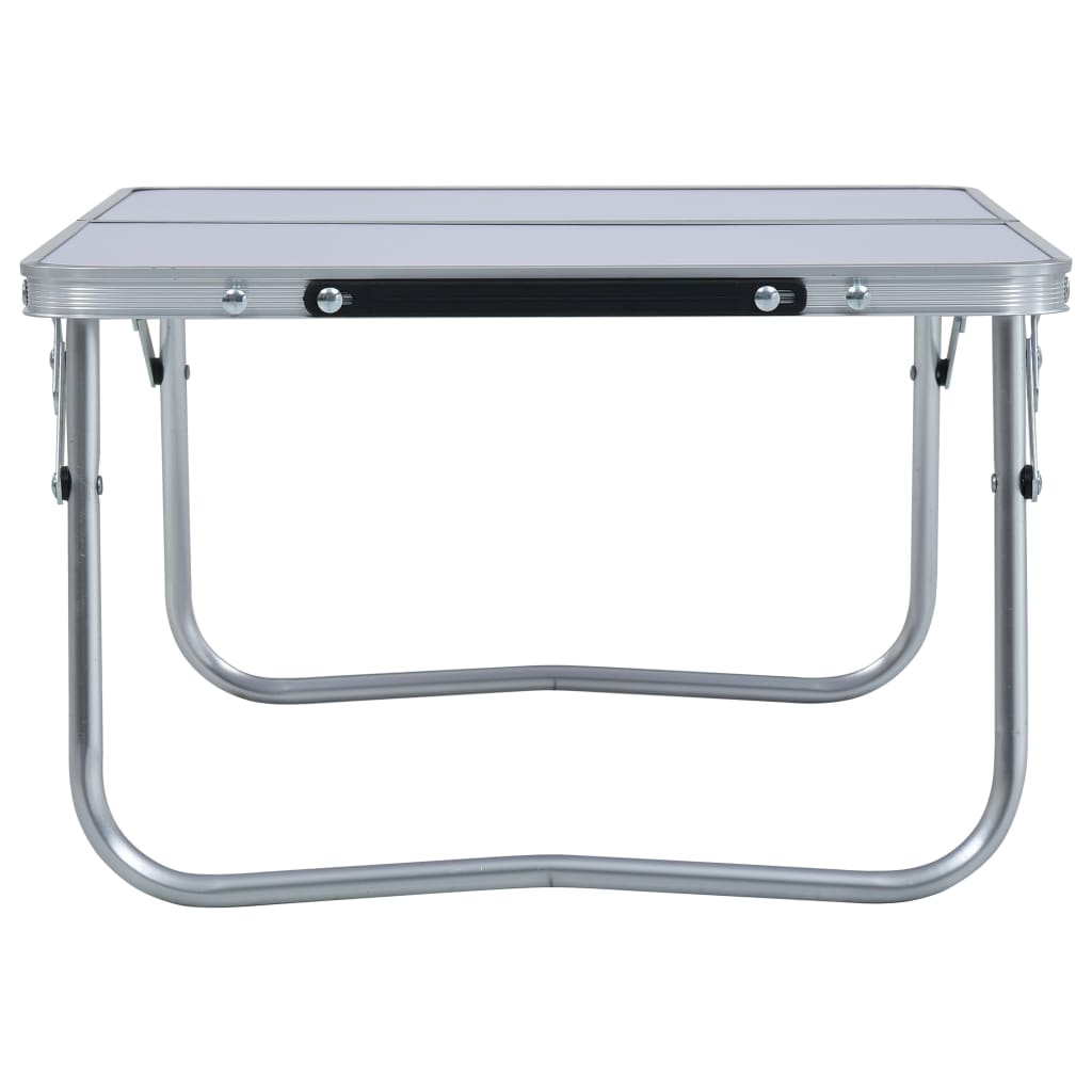 Campingtafel inklapbaar 60x40 cm aluminium wit