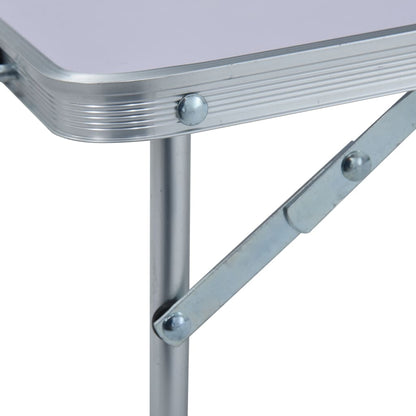 Campingtafel inklapbaar 60x40 cm aluminium wit