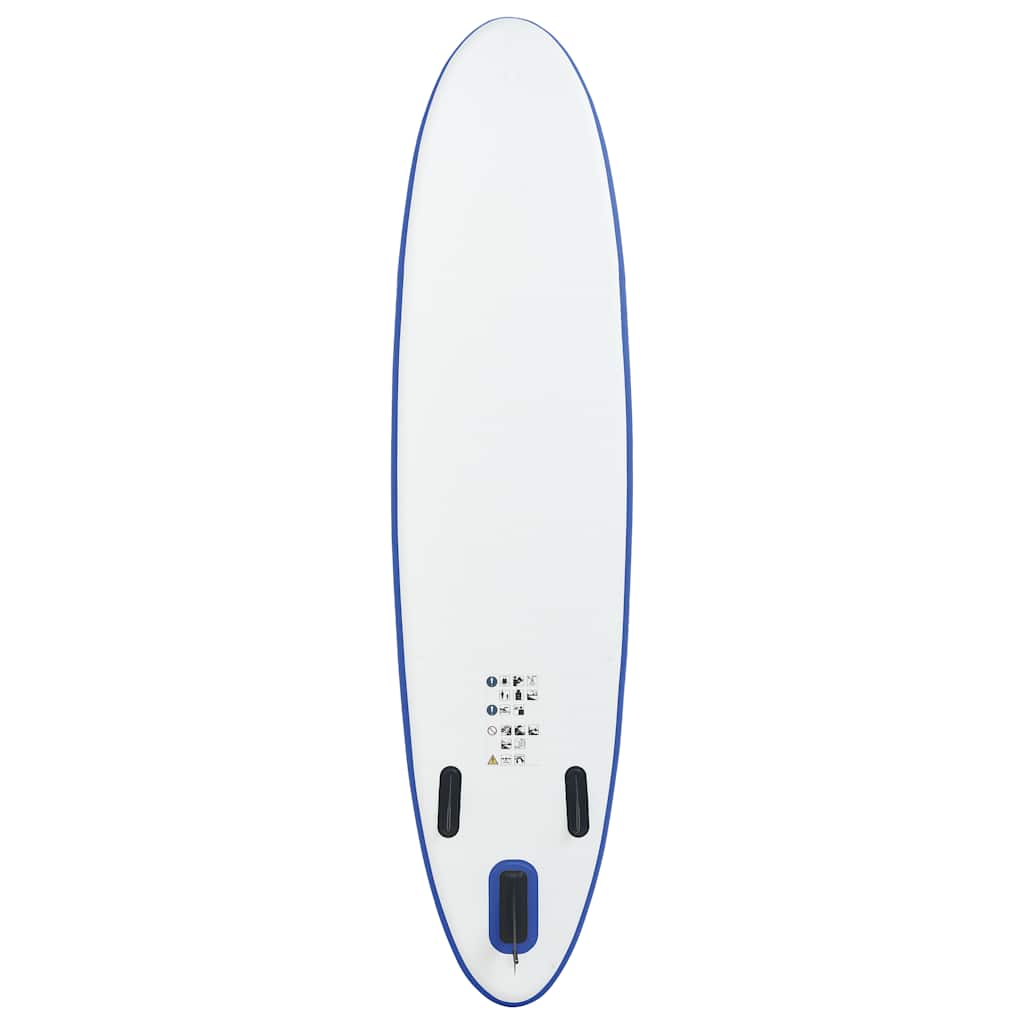Stand Up Paddleboardset opblaasbaar blauw en wit