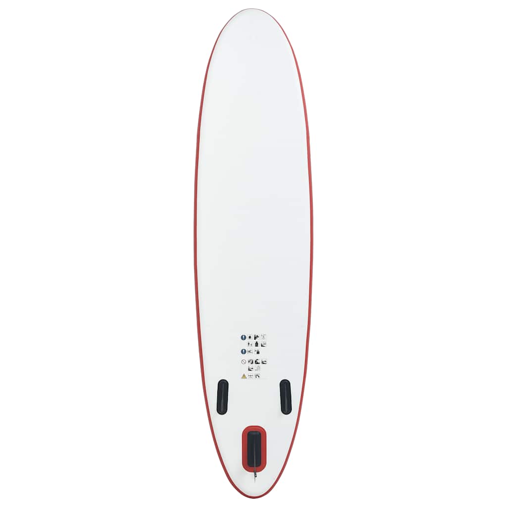 Stand Up Paddleboardset opblaasbaar rood en wit