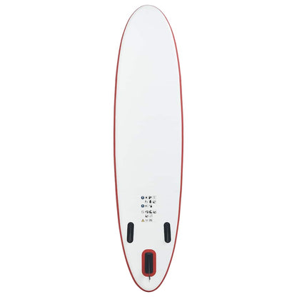 Stand Up Paddleboardset opblaasbaar rood en wit
