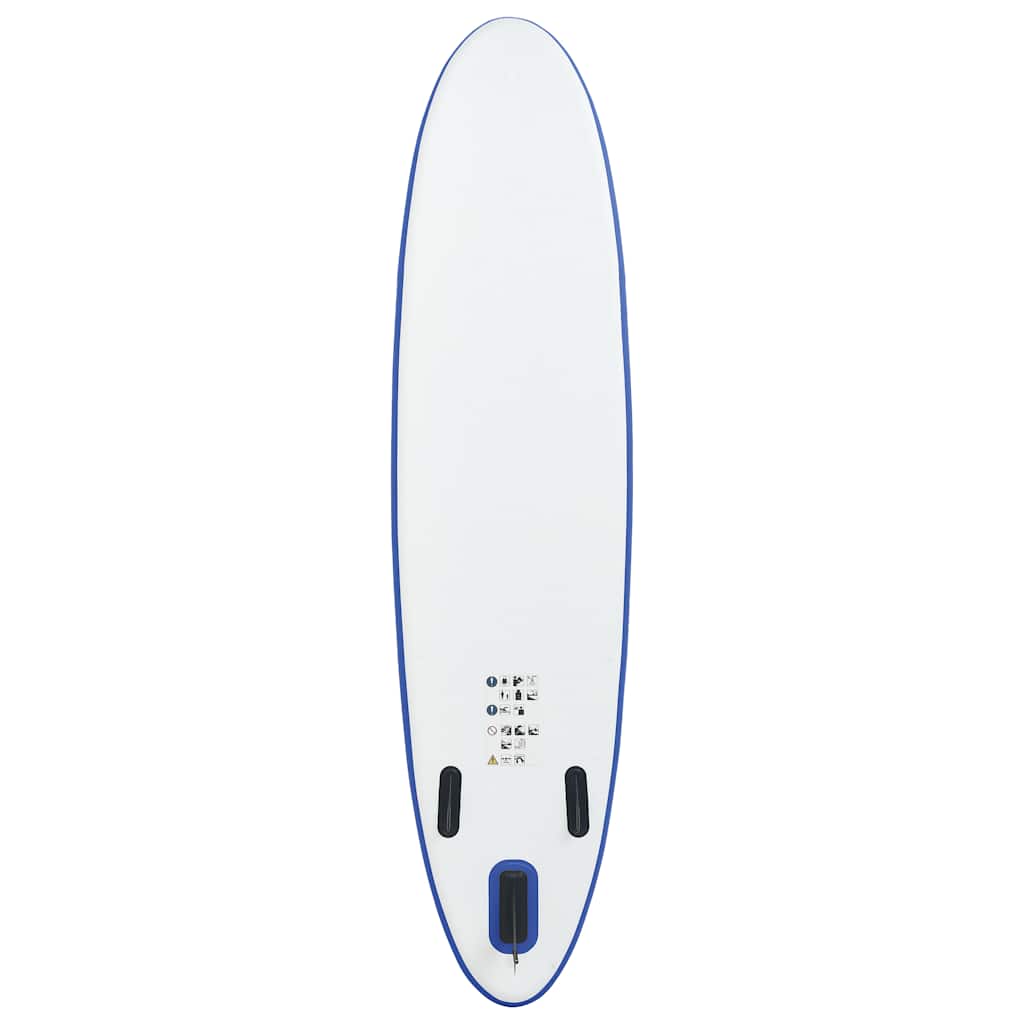 Stand Up Paddleboardset opblaasbaar blauw en wit