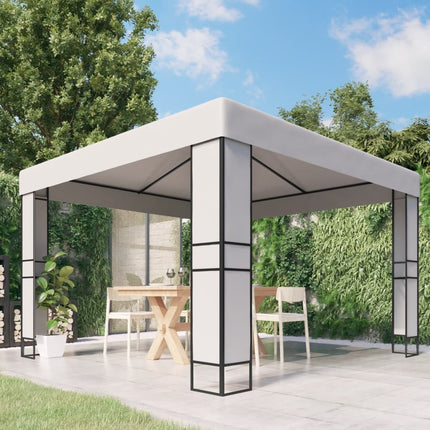 Prieel Met Dubbel Dak 180 G/M² 3X3X2,7 M