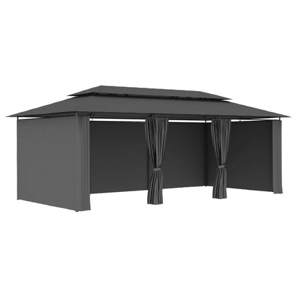 Prieel Met Gordijnen 600X298X270 Cm