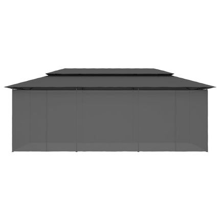 Prieel Met Gordijnen 600X298X270 Cm