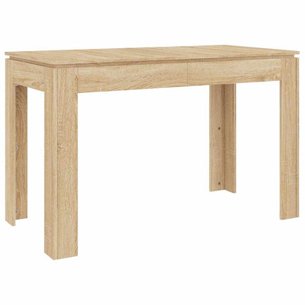 Eettafel 120X60X76 Cm Bewerkt Hout Kleurig