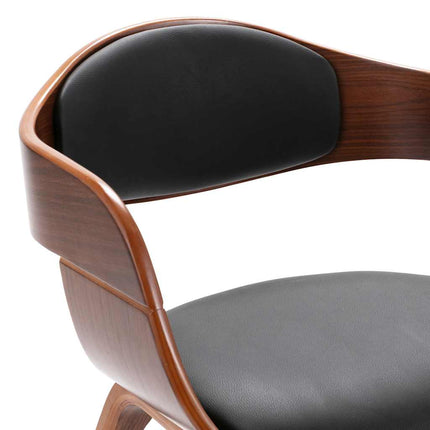 Eetkamerstoelen Gebogen Hout En Kunstleer