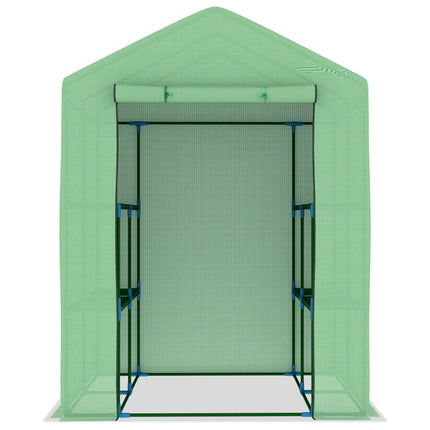 Tuinkas Met Schappen 143X143X195 Cm Staal