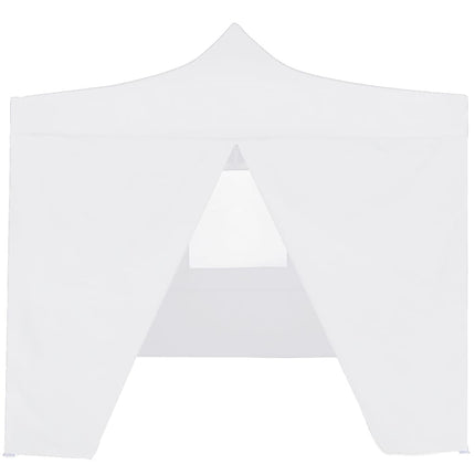 Partytent Met 4 Zijwanden Inklapbaar 3X3 M Staal Wit