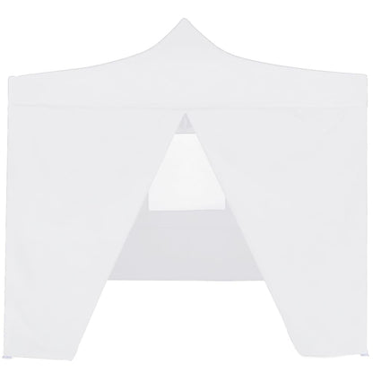 Partytent Met 4 Zijwanden Inklapbaar 3X3 M Staal Wit