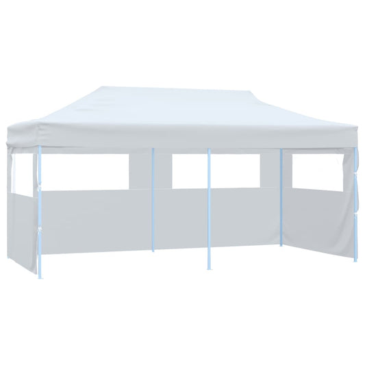 Partytent Pop-Up Met Zijwanden 3X6 M Staal Wit